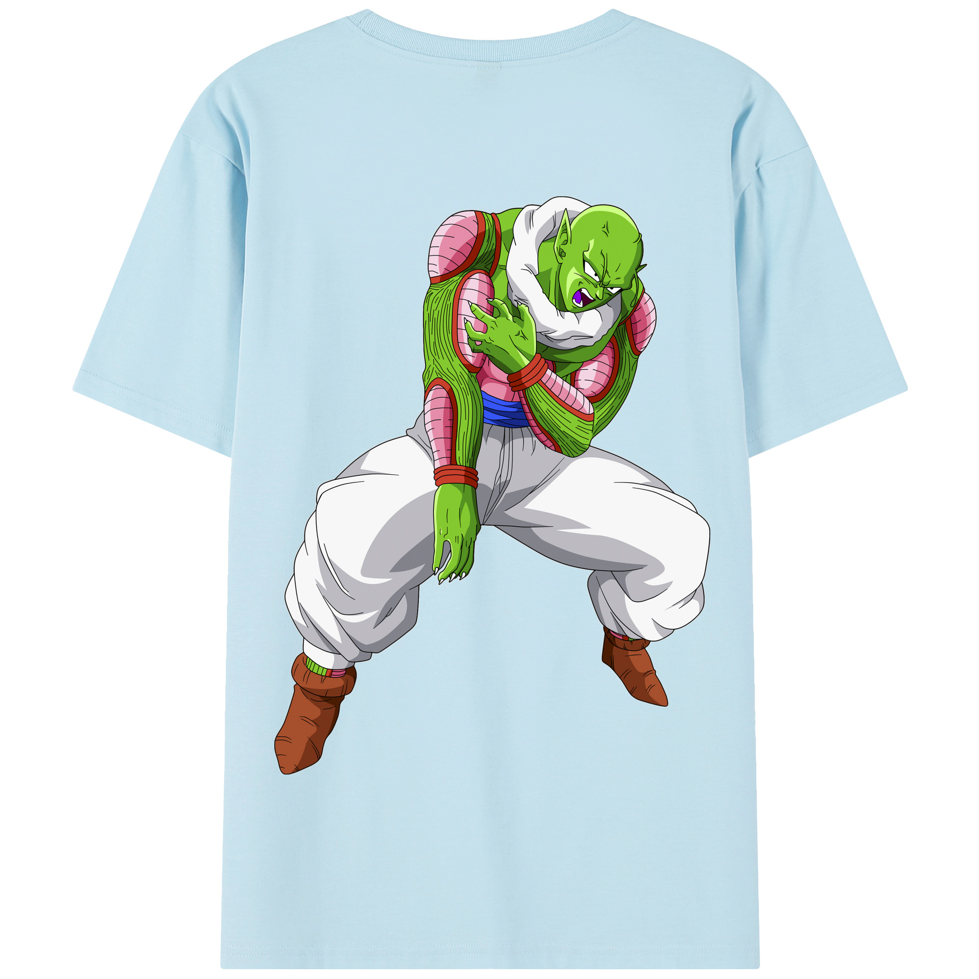 （画像用） ドラゴンボール ピッコロ DRAGON BALL Piccolo 綿100％半袖Tシャツ（背面プリント）